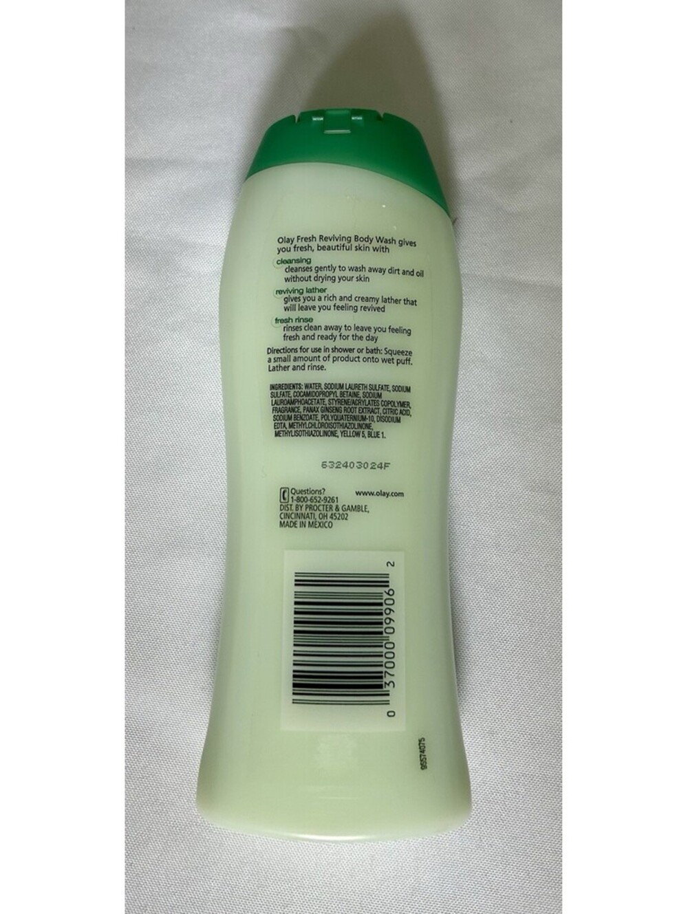 New Discontinued OLAY Fresh Reviving With Ginseng Body Wash, 12 fl oz - Picture 2 of 2